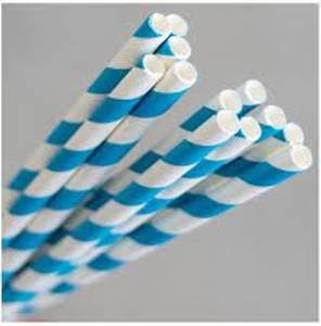 Straw Paper Blue/White Ux10