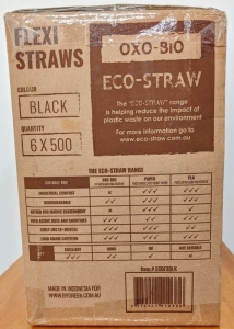 g- Straw EcoOxo Flex Black Ux6